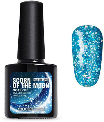 

MODELONES Scorn of the Moon Soak-Off UV / LED Nail Gel - 3D Shiny Stars & Moon, Glitter Gel, Long Lasting 2106