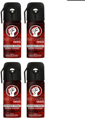 

IMPOWER Self Defence Pepper Stream Spray Pack Of 4 Pepper Fogger Spray