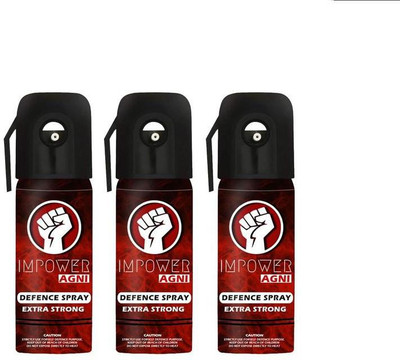 

IMPOWER Self Defence Pepper Stream Spray Pack Of 3 Pepper Fogger Spray