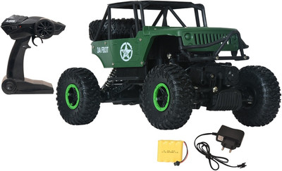 

Miss & Chief Army Rock Crawler rechargeable RC, 1:18, All Wheel Drive(Green)