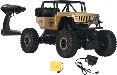 

Miss & Chief Desert Rock Crawler rechargeable RC, 1:18, All Wheel Drive(Beige)
