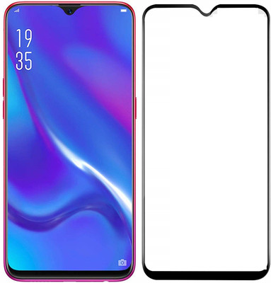 Bodoma Edge To Edge Tempered Glass for Oppo K1 Black(Pack of 1)
