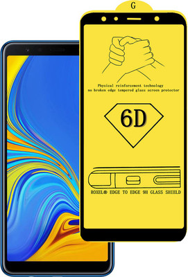 Roxel Edge To Edge Tempered Glass for Samsung Galaxy A7 (Blue, 64 GB) (4 GB RAM)(Pack of 1)