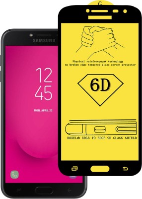 CRodible Edge To Edge Tempered Glass for Samsung Galaxy J4 (Black, 16 GB) (2 GB RAM)(Pack of 1)