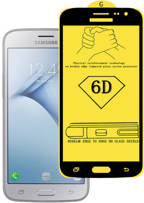 Roxel Edge To Edge Tempered Glass for Samsung Galaxy J2 (Black, 8 GB) (1 GB RAM)(Pack of 1)