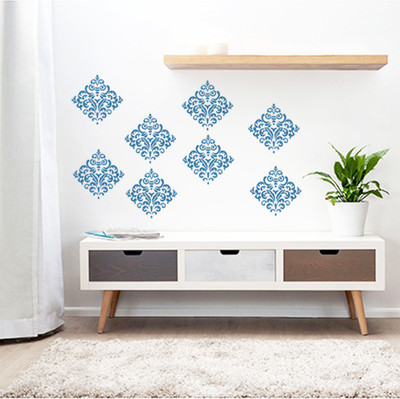 Arhat Stencils DAMASK ASR-E240 GLOSSY PVC Stencil(Pack of 1, DESIGNER MOTIFF)