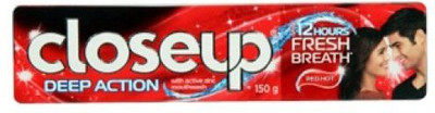 

Closeup Red Hot Deep Action Toothpaste - 150 g (Pack of 2) Toothpaste(300 g, Pack of 2)