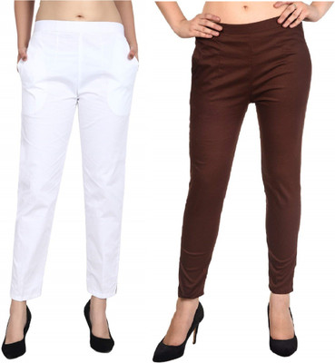 SriSaras Regular Fit Women Multicolor Trousers