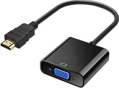 

Furious3D TV-out Cable Display Port Male to VGA Female Black HDMI Cable HDMI Cable(Black, For Projector)