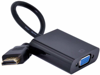 

Furious3D TV-out Cable High Quality Hdmi To Vga With Audio HDMI Cable Converter Adapter(Black, For Projector)