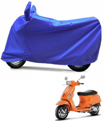 Autocraft Two Wheeler Cover for Universal For Bike(Vespa SXL, Blue)