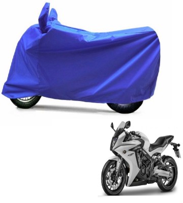 Auto Age Two Wheeler Cover for Honda(CBR 650F, Blue)