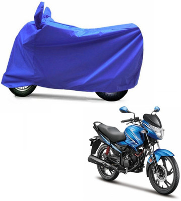 KAAZ Two Wheeler Cover for Hero(Glamour FI, Blue)