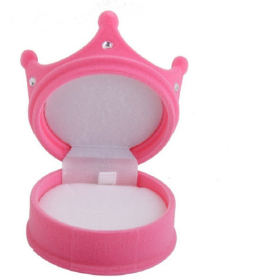 

Futurekart Velvet Ring Jewelry Display Storage Box Gift Case Organizer Pink Crown S Jewelry Box Vanity Box(Pink)