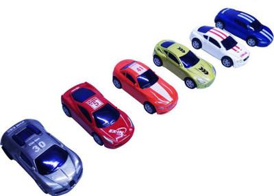 

Sanyal Set of 6 Street race Mini Die Cast Metal Body Pull Back Car Toy for Kids (Multicolored)(Multicolor)