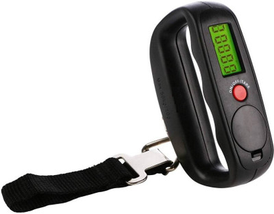 

Gadget Hero's Portable Hanging Luggage Weight Machine Digital Belt Weighing Scale(Black)