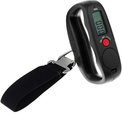 

Rorian Portable Hanging Luggage Weight Machine Digital for Weighing Household Items/Gas Cylinder/Baggage Weighing Scale(Black)
