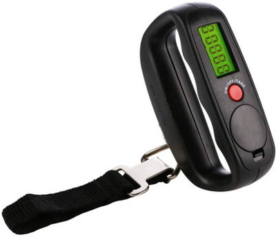 

Gadget Hero's Portable Hanging Luggage Weight Machine Digital for Weighing Household Items/Gas Cylinder/Baggage Weighing Scale(Black)