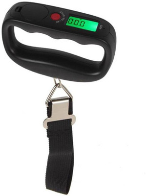 

Rorian Portable Digital LCD Electronic Luggage Weighing Scale Hanging 50kg/10g Pocket Backlight Belt Weighing Scale(Black)