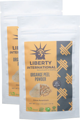 

LIBERTY INTERNATIONAL Organic Herbal Organic Orange Peel Powder For Skin Face Skin Whitening & Hair Conditioning (2 X 114 Gm ) C16(228 g)