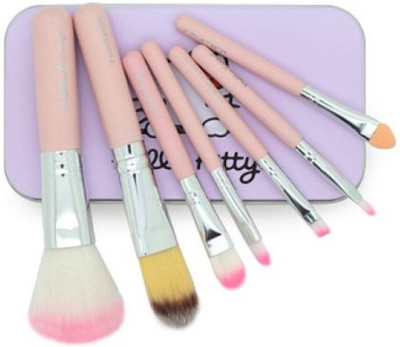

Hello Kitty Authentic 7pcs Professional Pink brush set (Pack of 7)(Pack of 7)