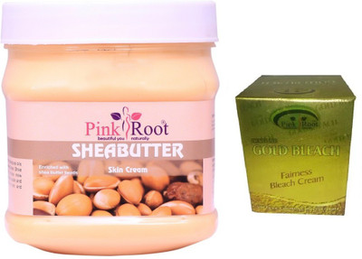 

Pink Root SHEABUTTER SKIN CREAM WITH GOLD BLEACH 43G(Set of 2)