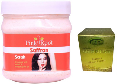 

Pink Root SAFFRON SCRUB WITH GOLD BLEACH 43G(Set of 2)