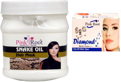 

Pink Root SNAKE OIL HAIR MASK WITH DIAMOND BLEACH 43G(Set of 2)