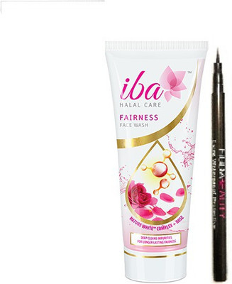 

iba halal care Iba Halal care Fairness Face wash cream with Waterproof Eyeliner(Set of 2)