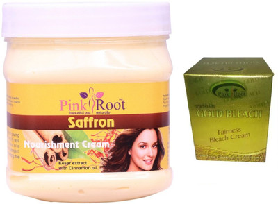 

Pink Root SAFFRON CREAM WITH GOLD BLEACH 43G(Set of 2)