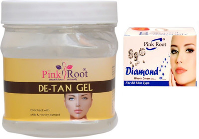 

Pink Root DE-TAN GEL WITH DIAMOND BLEACH 43G(Set of 2)
