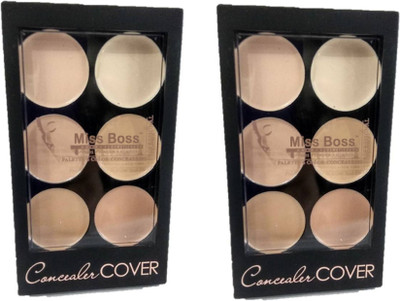 

Miss Boss 6 concealer Concealer (beige, Ivory, Rose) pack of 2 Concealer(beige)