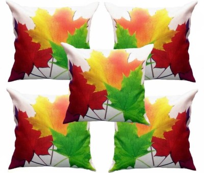 SUPER CREATION 3D Printed Cushions Cover(Pack of 5, 40 cm*40 cm, Multicolor)