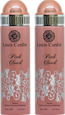 

Louis Cardin Pink Cloud Femme Perfumed Deodorant Body Spray Combo 200 Ml Deodorant Spray - For Women(200 ml, Pack of 2)