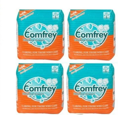 

Comfrey Pant Style Easywear Diaper Pants for Unisex (X-Large) 10 Pcs/Pack, Size - 35 inches - 47 inches (Pack of 4) - XL(40 Pieces)