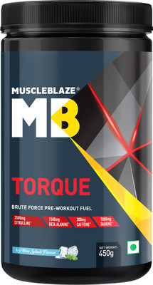 

MuscleBlaze Torque Pre-Workout Nutrition Drink(450 g, Icy Blue Splash Flavored)