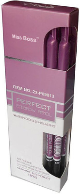 

Miss Boss Perfect Eyebrow Pencil Waterproof & Longlasting (Black)(black)
