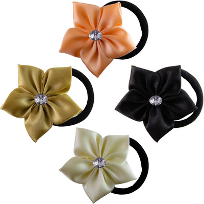 

Threads N Ribbons Multicolor Ribbon Flower Rubber Band(Multicolor)