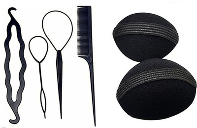 

GadinFashion Pack of 6 Useful Hair Accessories Hair Accessory Set(Black)