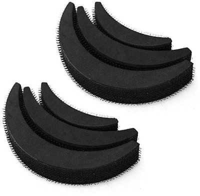 

GaDinStylo Puff Bumpit Pack of 6 Hair Accessory Set (Black) Banana Clip(Black)