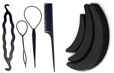 

GadinFashion Pack of 7 Useful Hair Accessories Hair Accessory Set(Black)