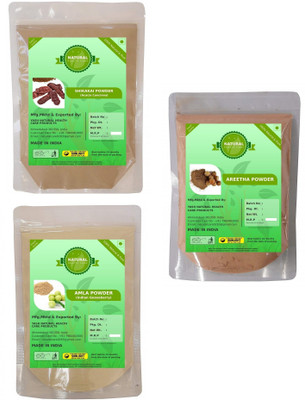 

Fedele Amla + Shikakai + Reetha Herbal Powder For Hair Care- Combo Pack of 3(600Gm Each)(600 g)