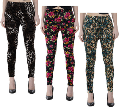 Indistar Ankle Length  Western Wear Legging(Multicolor, Printed)
