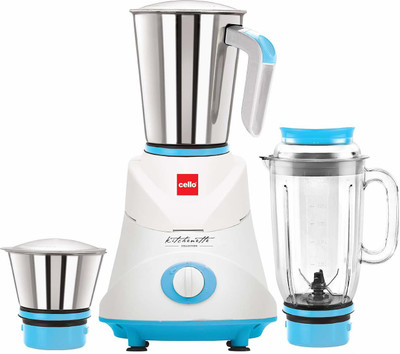 cello Mixer Grinder – Ertiga, 750 W, Blue Ertiga 750W 750 Mixer Grinder (3 Jars, Multicolor)