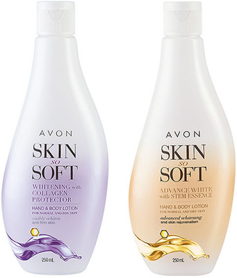 

Avon Skin So Soft Stem Essence & Collagen Hand & Body Lotion (set of 2 of 250 ml each)(500 ml)