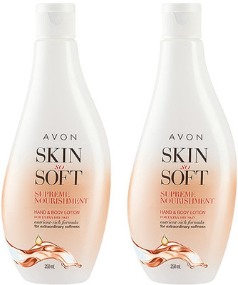

Avon Skin So Soft Supreme Nourishment Hand & Body Lotion (set of 2 of 250 ml each)(500 ml)