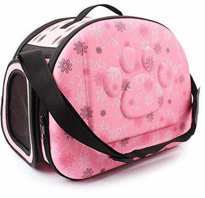 

Pets Empire Pet Carrier,Hard Cover Portable Tote Soft Breathable Comfort Transport Shoulder Bag for Small cat Dog - 42x26x32cm- Pink Basket Pet Carrier(Suitable For Dog)