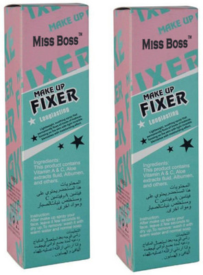 

Miss Boss PRO LONG LASTING MAKE UP FIXER CAN BE APPLIED O ANY TYPE OF MAKE UP MIST & FIX Primer - 150 ml Primer pack of 2 Primer - 300 ml(transparent)