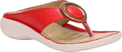 QUICK STEP Women Wedges(Red , 8)