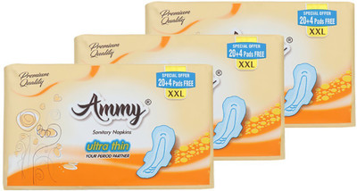 

Ammy Ultra Rash Free Sanitary Pad(Pack of 72)